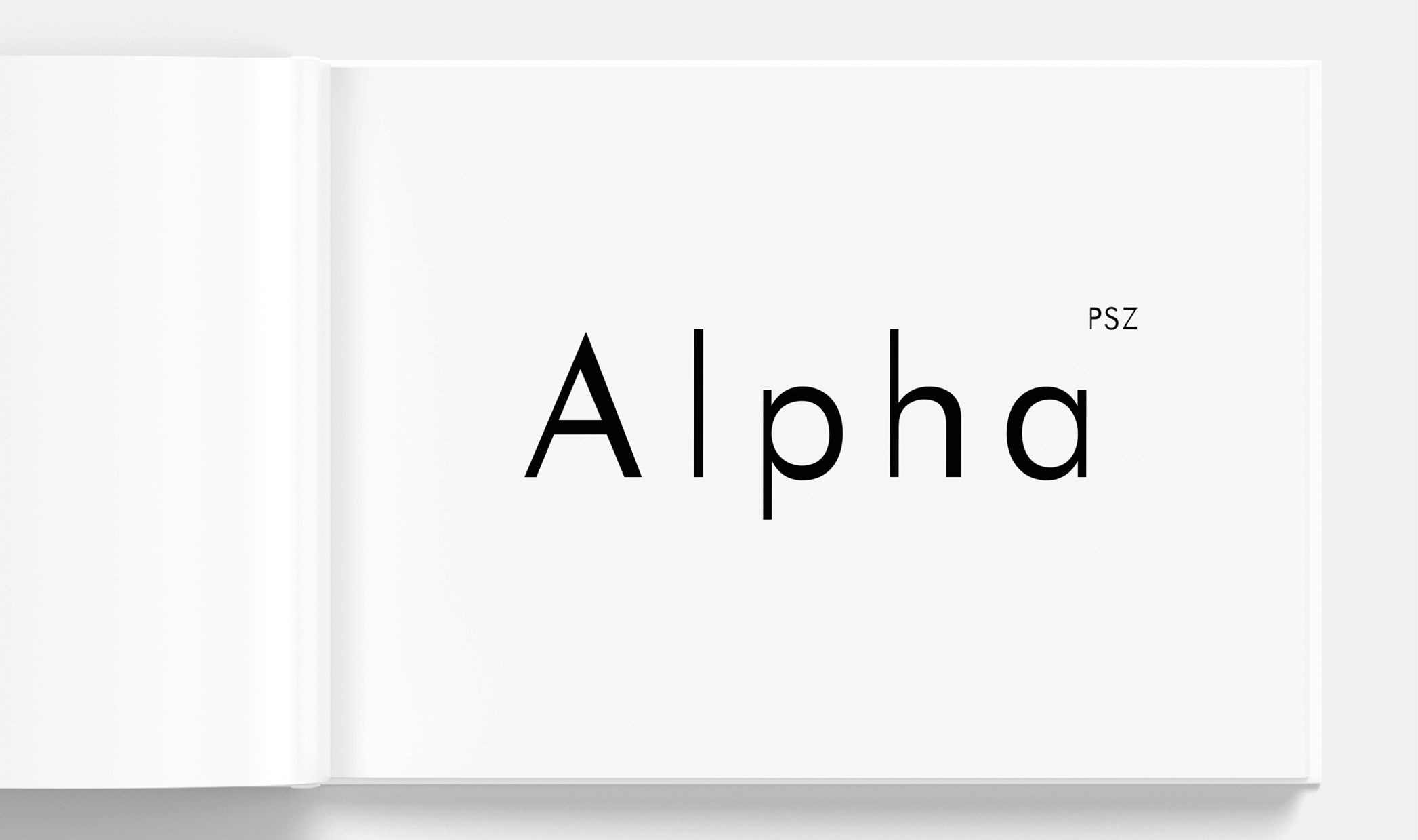 Typeface PSZ Alpha